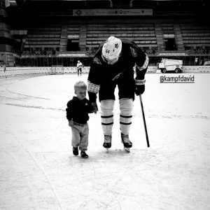 Maple Leafs' David Kampf Shares Heartwarming On-Ice Moment with Son Michael During Training Session