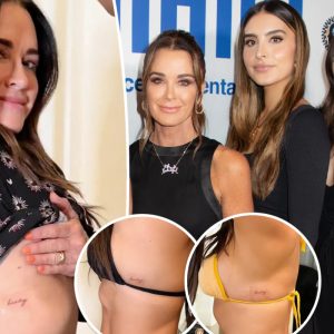 Kyle Richards gets matching tattoo with daughters Farrah and Sophia: ‘Lucky’